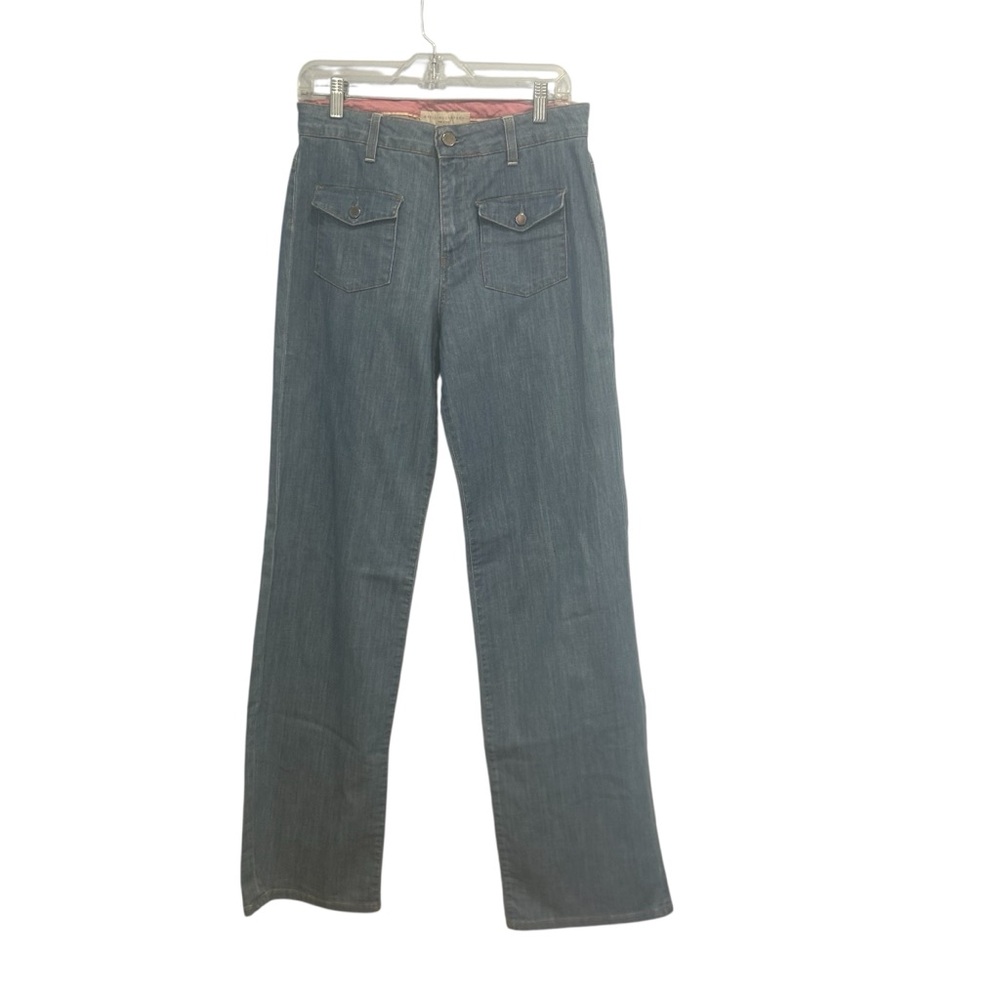 Stella McCartney Jeans Womens sz 29 tall made in Italy 70s  Wide Leg Denim blue